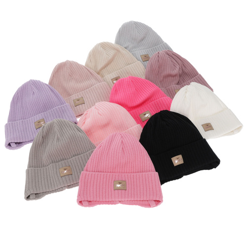 Bonnet automne/printemps fille, rose, avec liens, avec coton, Tindra