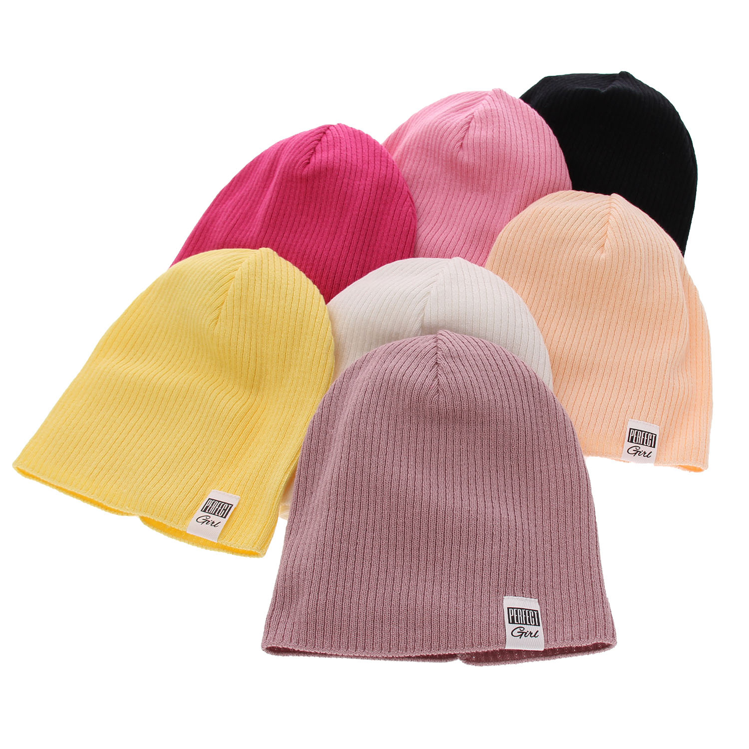 Ensemble automne/printemps fille: bonnet et snood, avec coton, jaune, Farinka