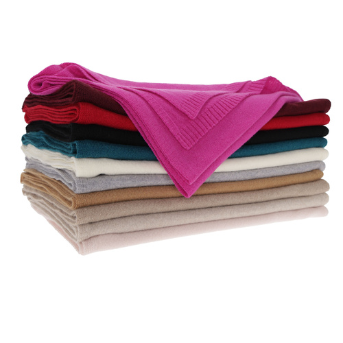 Écharpe d'hiver femme, camel, laine mérinos avec cachemire, Irenia