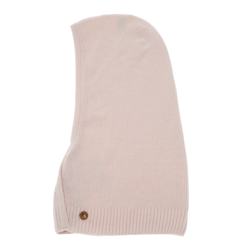 Cagoule automne, hiver, femme, rose, laine mérinos avec cachemire, Kiruna