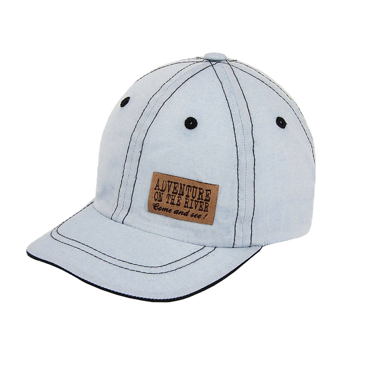 Casquette garçon, automne/printemps, bleu clair, coton, Adventure