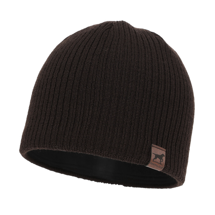 Bonnet d'hiver homme, brun, avec laine mérinos, Bird