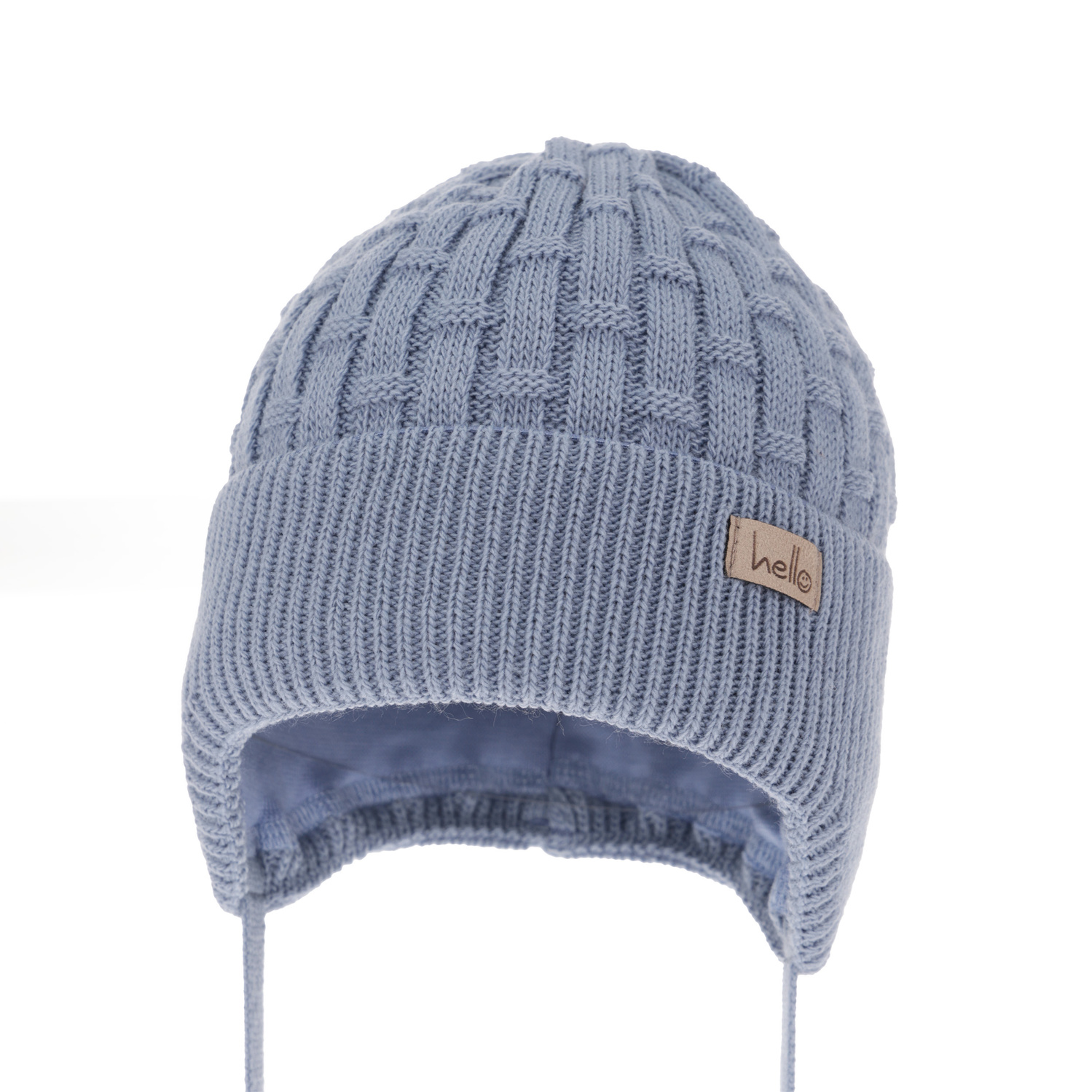 Bonnet automne/printemps garçon, bleu, avec liens, Farad