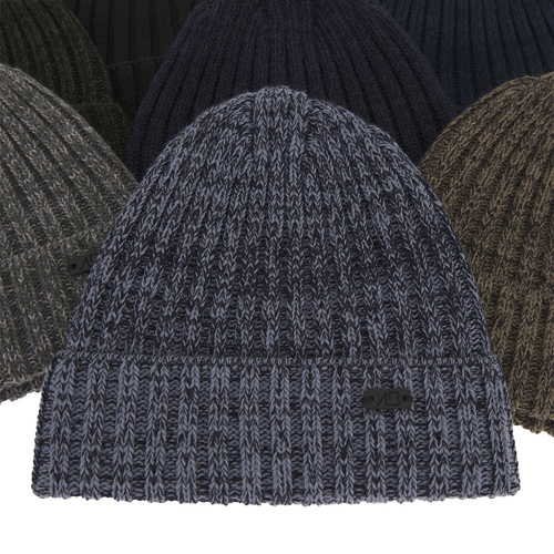 Bonnet d'hiver homme, beige, avec laine mérinos, Timon