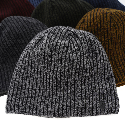 Bonnet d'hiver homme, moutarde, Figaro