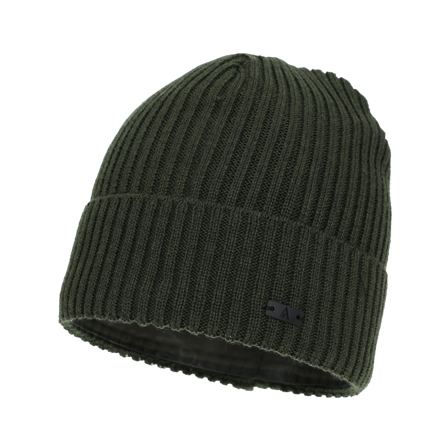 Bonnet d'hiver homme, vert, avec laine mérinos, Jeffrey