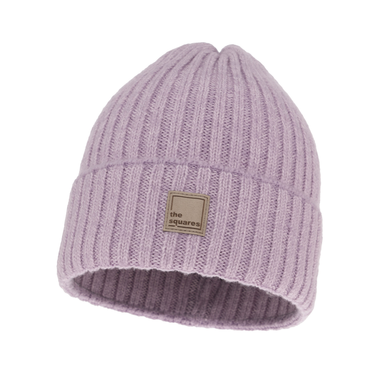 Bonnet d'hiver femme, violet, avec laine mérinos, Benedetta