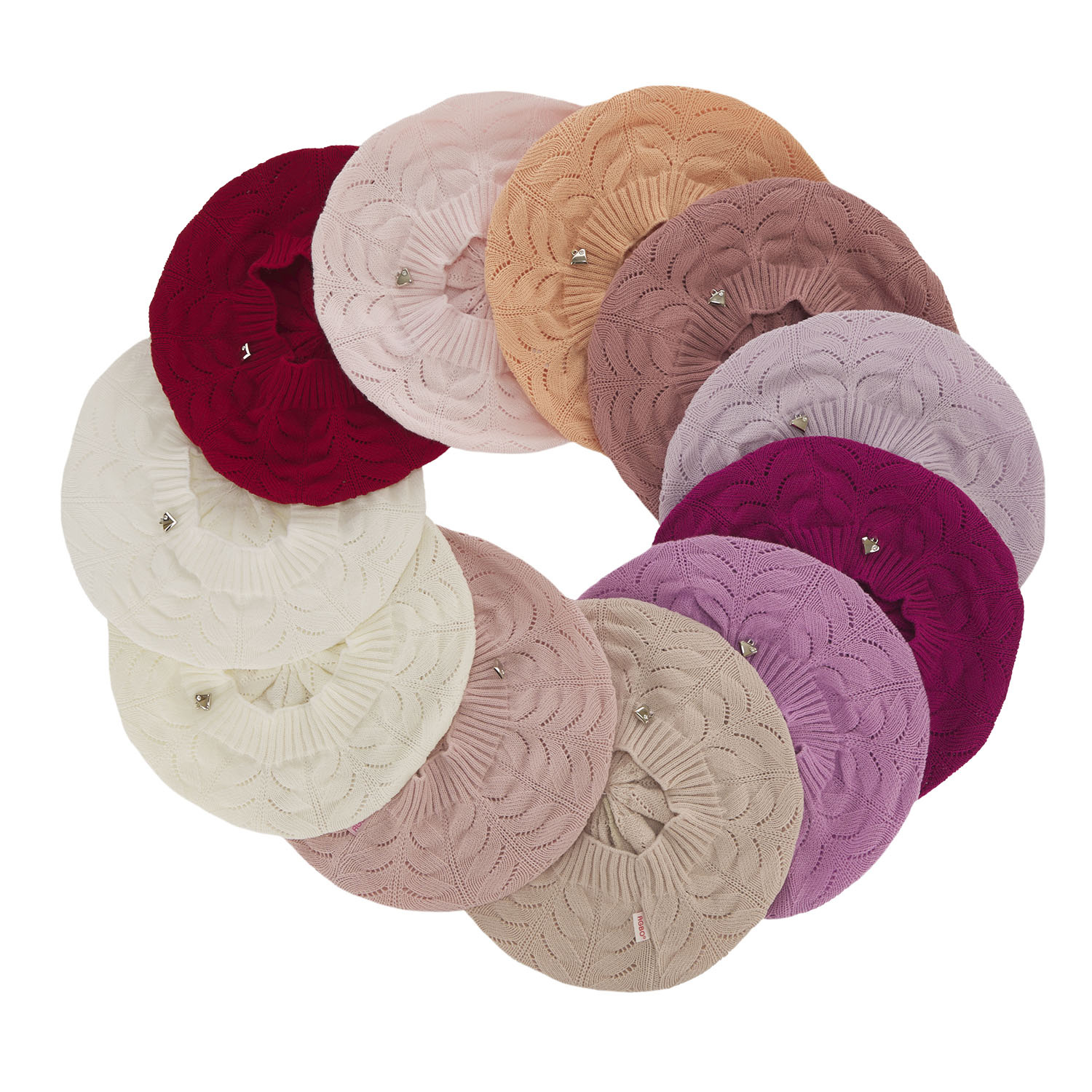 Beret automne/printemps fille, crème, Alper