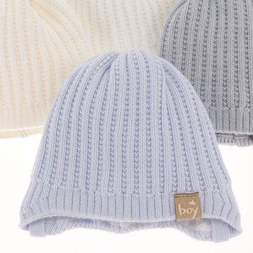 Bonnet automne/printemps garçon, beige, avec liens, Chico