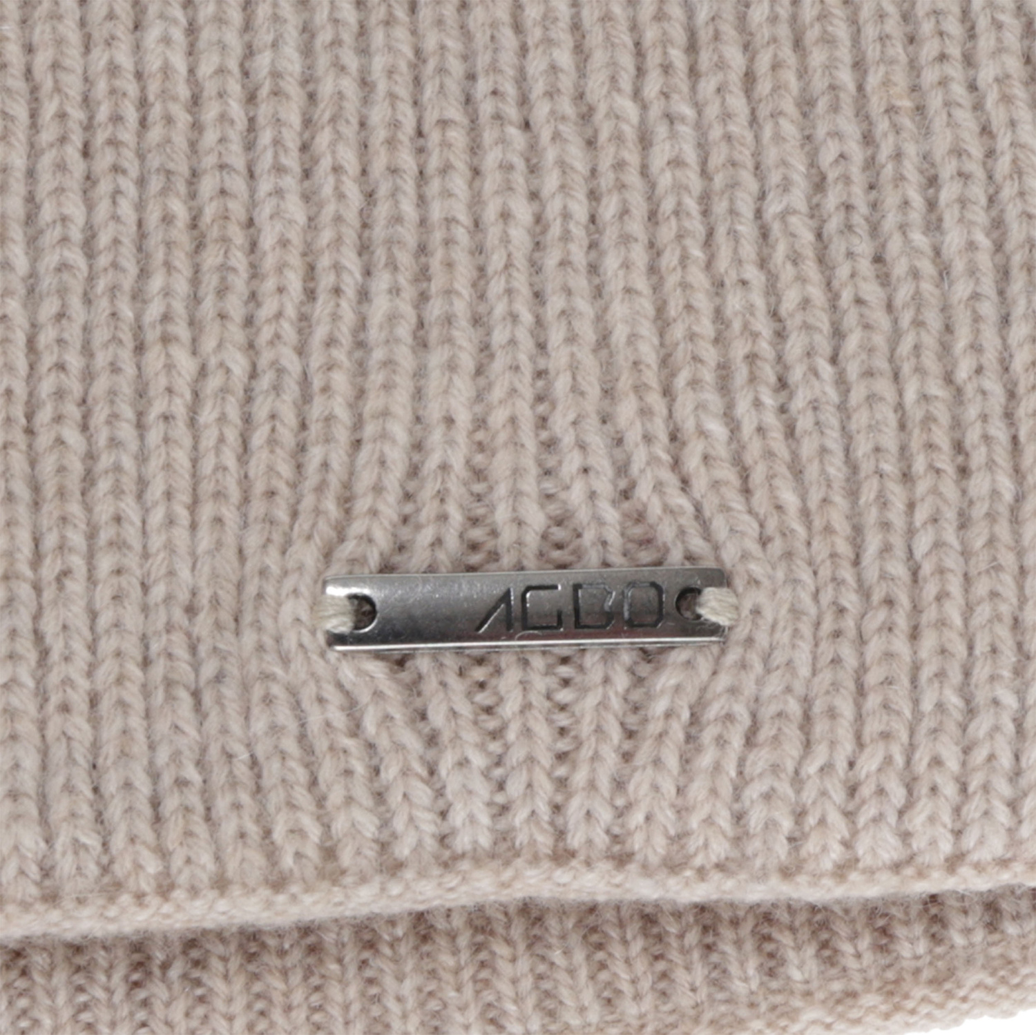 Bonnet d'automne/hiver femme, gris, avec laine mérinos et cachemire, Sindra