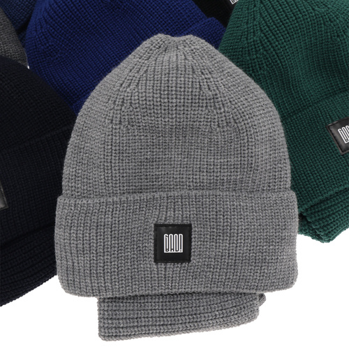 Ensemble d'hiver garçon: bonnet et snood, camel, Amadeo