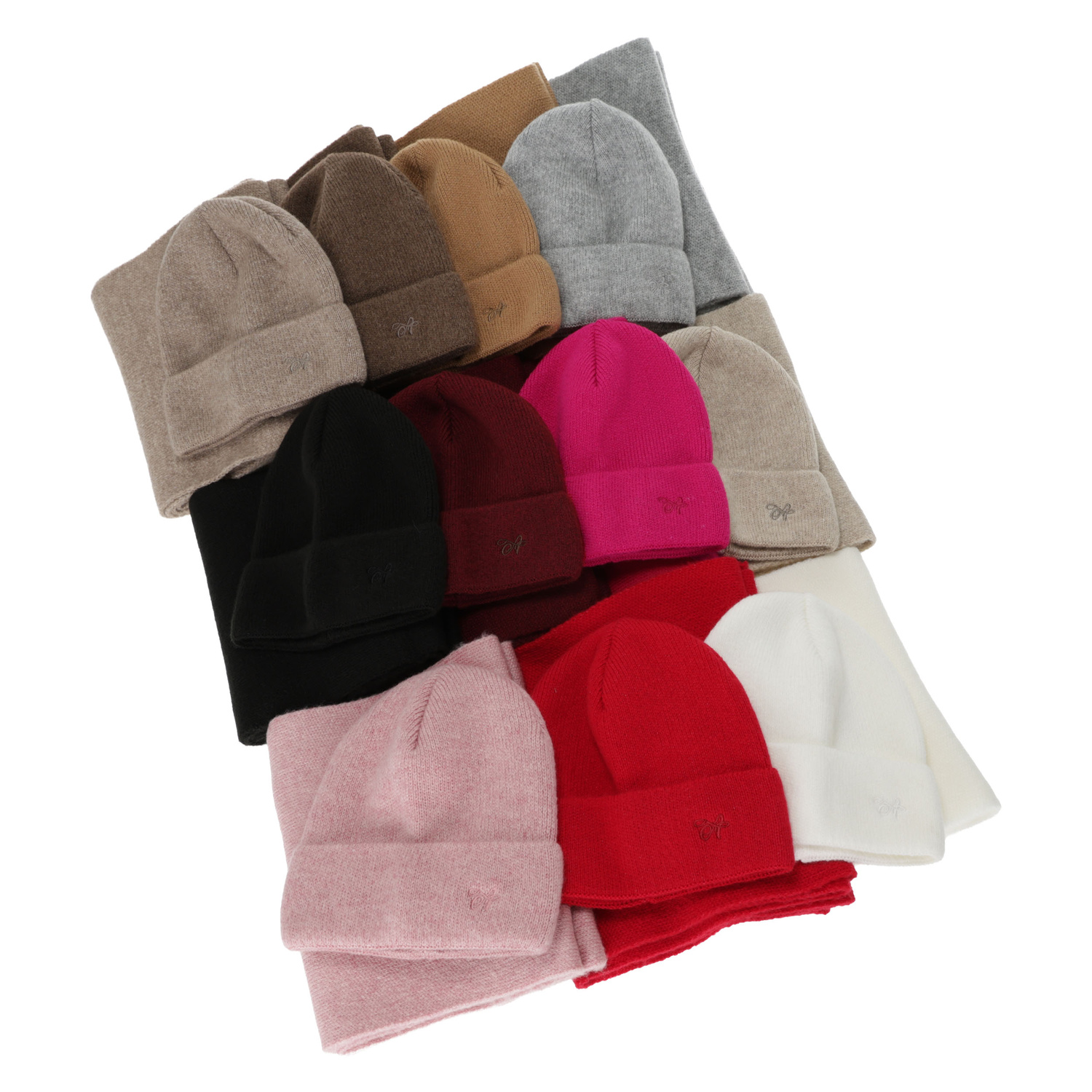 Ensemble d'hiver femme: bonnet et écharpe, rouge, Rava