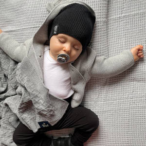 Ensemble automne/printemps garçon: bonnet et snood, avec coton, moutarde, Tunis