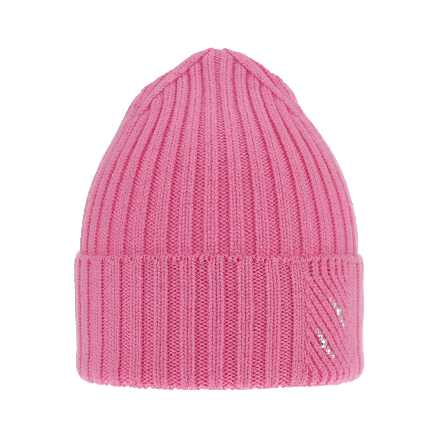 Bonnet d'hiver femme, rose, avec laine mérinos, Ariga