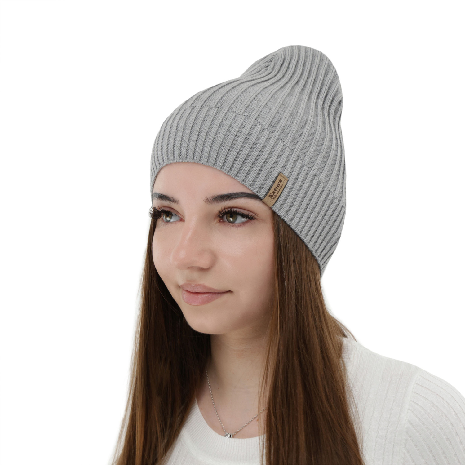 Bonnet de femme printemps, automne, avec coton, gris, Mirona