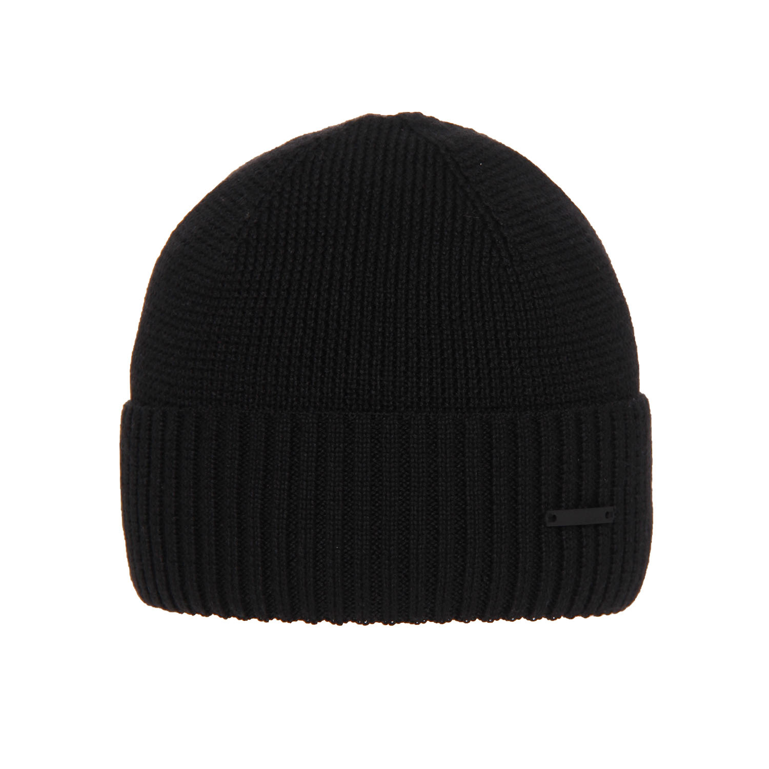Bonnet d'hiver homme, noir, avec laine mérinos, Henk