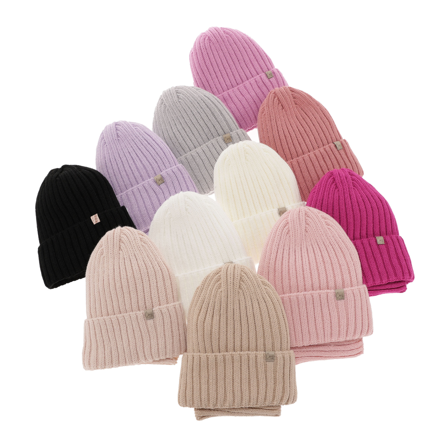 Ensemble d'hiver fille: bonnet et snood, noir, Mitti