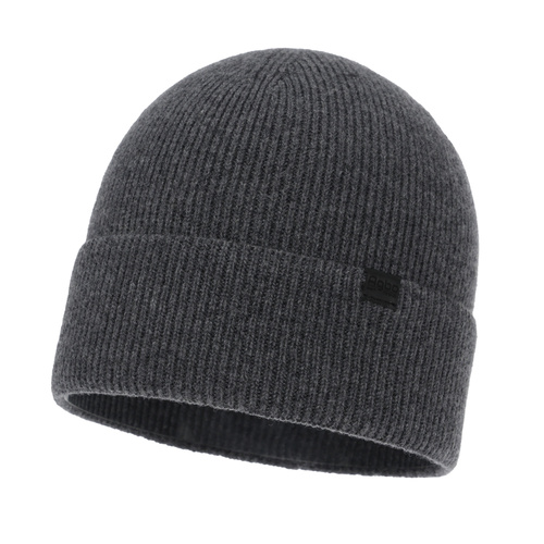 Bonnet d'hiver homme, gris, avec laine mérinos et cachemire, Arwen
