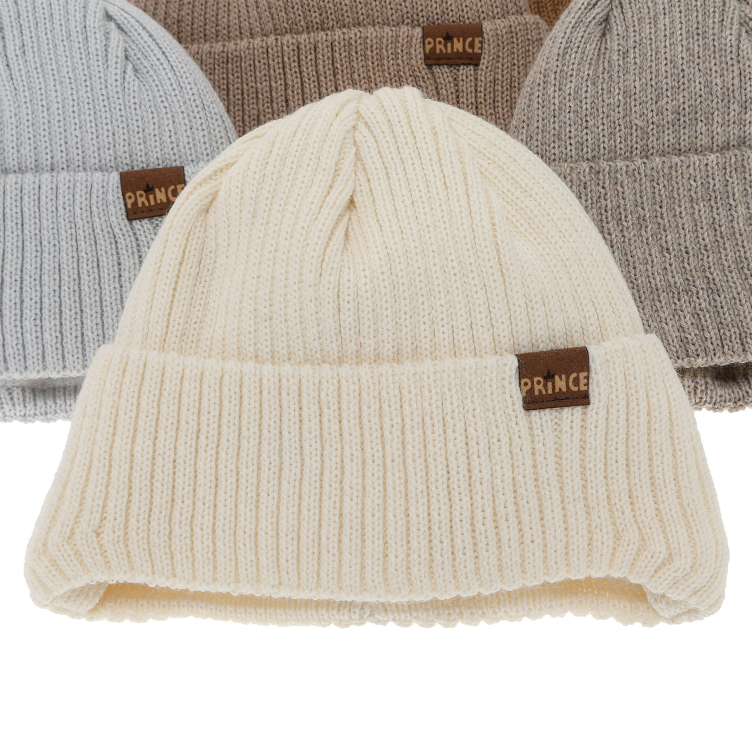 Bonnet d'hiver garçon, avec liens, avec laine mérinos, gris clair, Puser