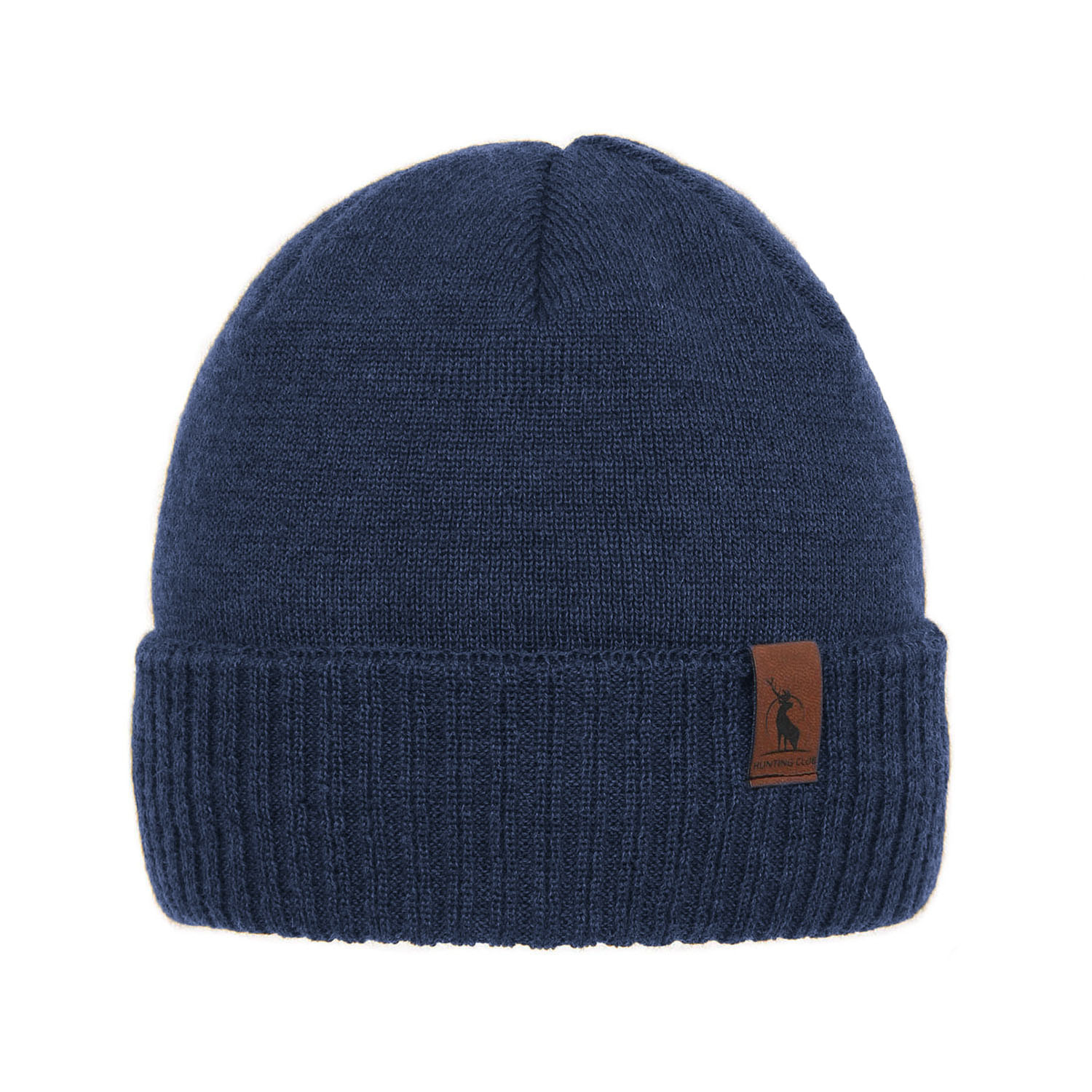 Bonnet d'hiver homme, bleu, avec laine mérinos, Hogan