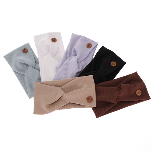 Opaska automne/printemps fille, marron, en coton, Kasjana