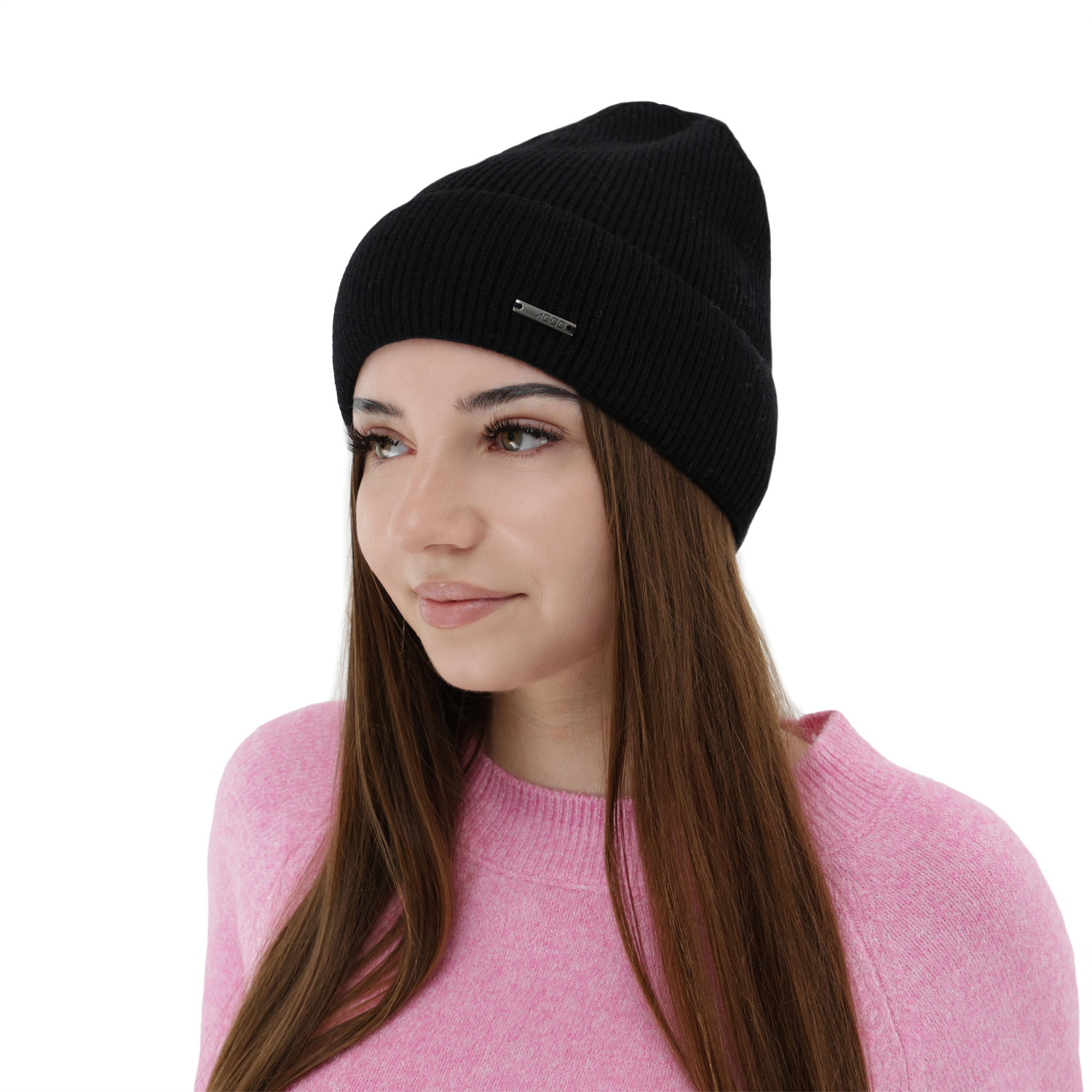 Bonnet automne/hiver femme, crème, avec laine mérinos et cachemire, Sindra