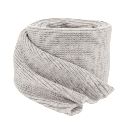 Écharpe d'hiver femme, gris clair, avec laine mérinos, Loretta