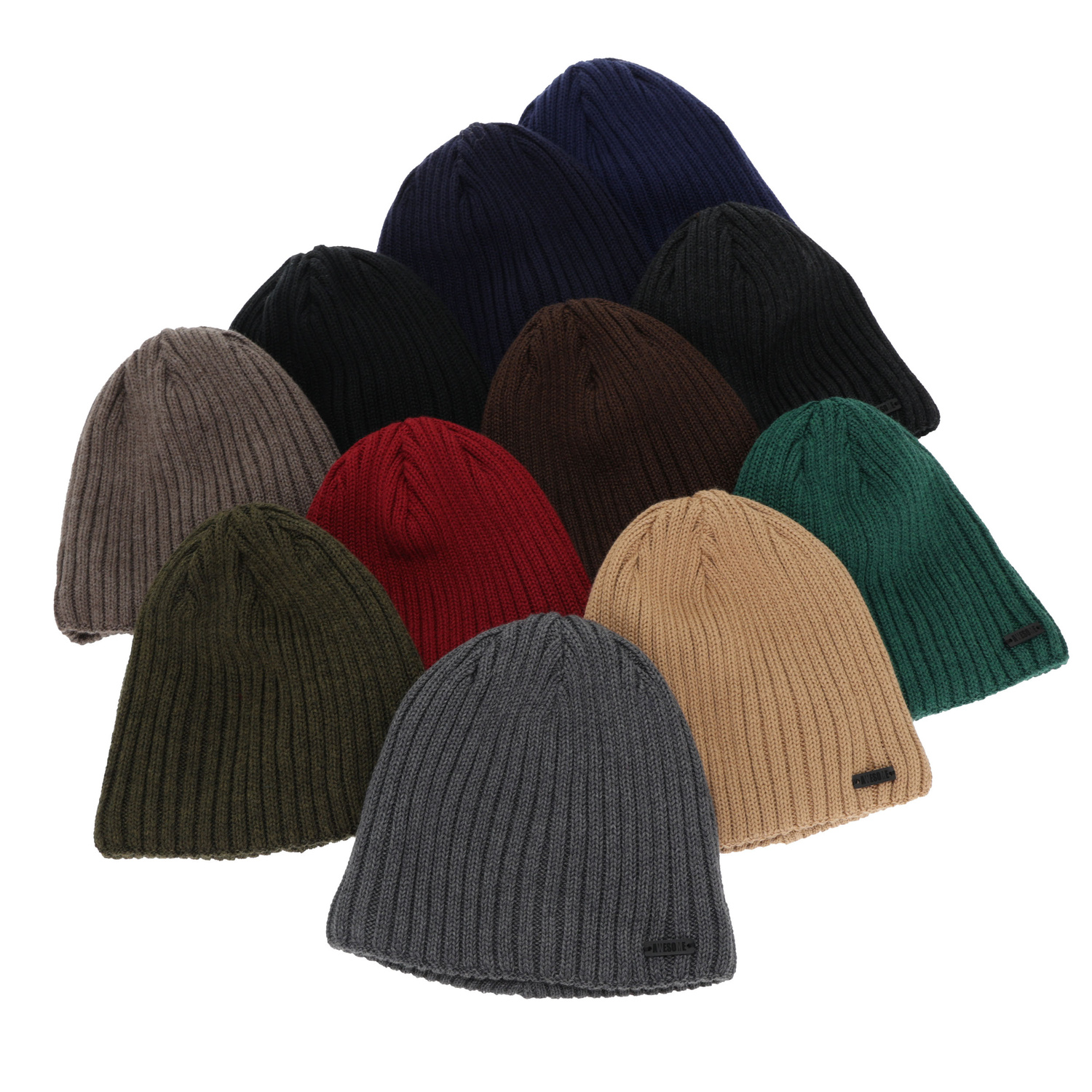 Bonnet d'hiver homme, noir, avec laine mérinos, Adagio