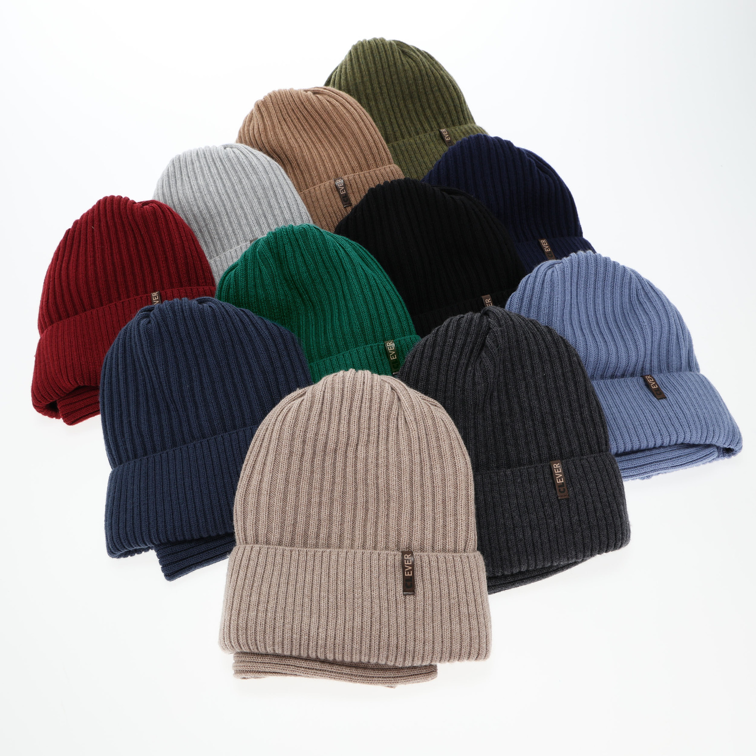 Ensemble d'hiver garçon: bonnet et snood, khaki, avec laine mérinos, Gizmo