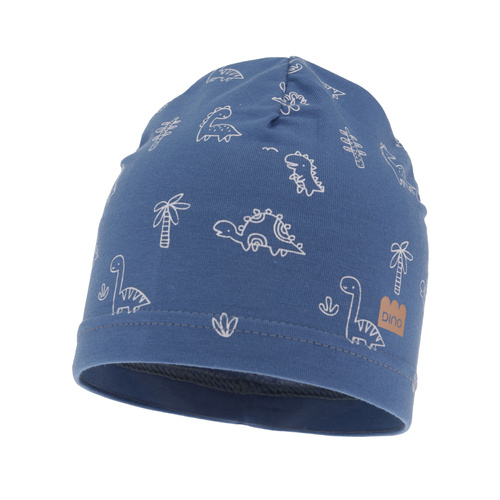Bonnet automne/printemps garçon, bleu, avec imprimé, Jovik
