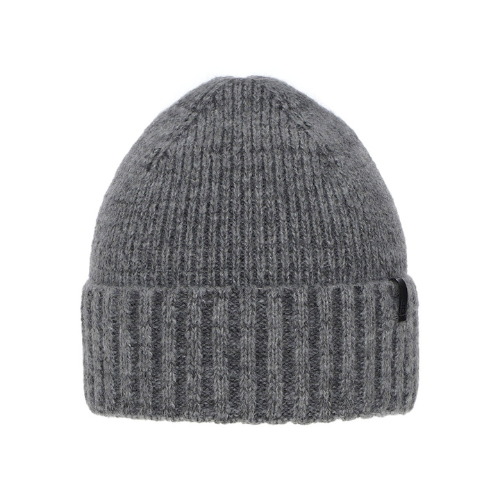 Bonnet d'hiver homme, gris, avec laine mérinos, Nori