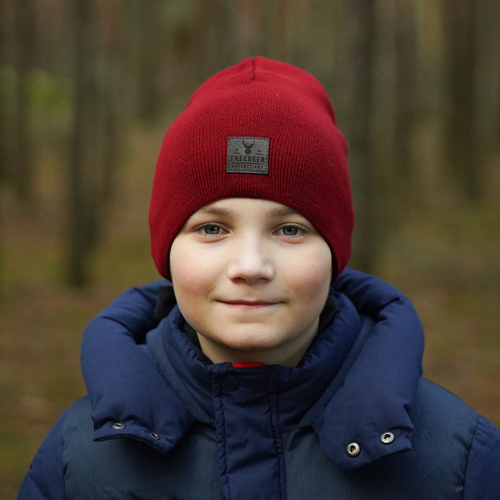 Bonnet d'hiver garçon, gris clair, Arczi