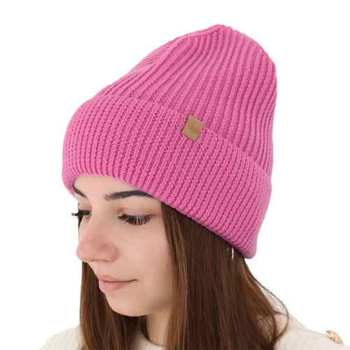 Bonnet d'hiver femme, camel, 100% Laine Mérinos, Isla