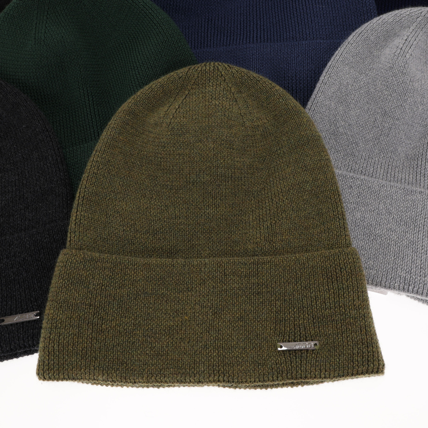 Bonnet d'hiver homme, bleu marine, avec laine mérinos, Memfis