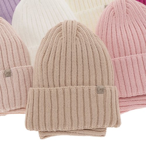 Ensemble d'hiver fille: bonnet et snood, noir, Mitti