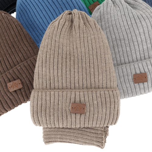 Ensemble d'hiver garçon: bonnet et snood, bleu, Fargo