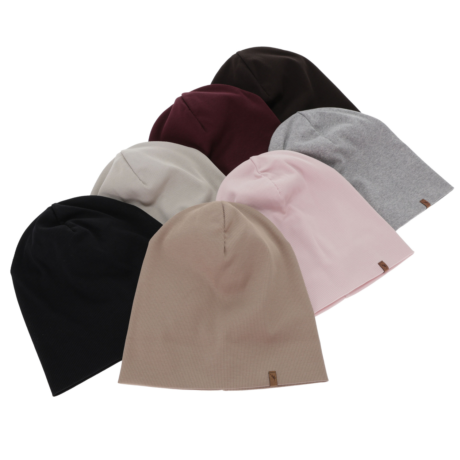 Bonnet automne/printemps femme, beige, en coton, Zenita