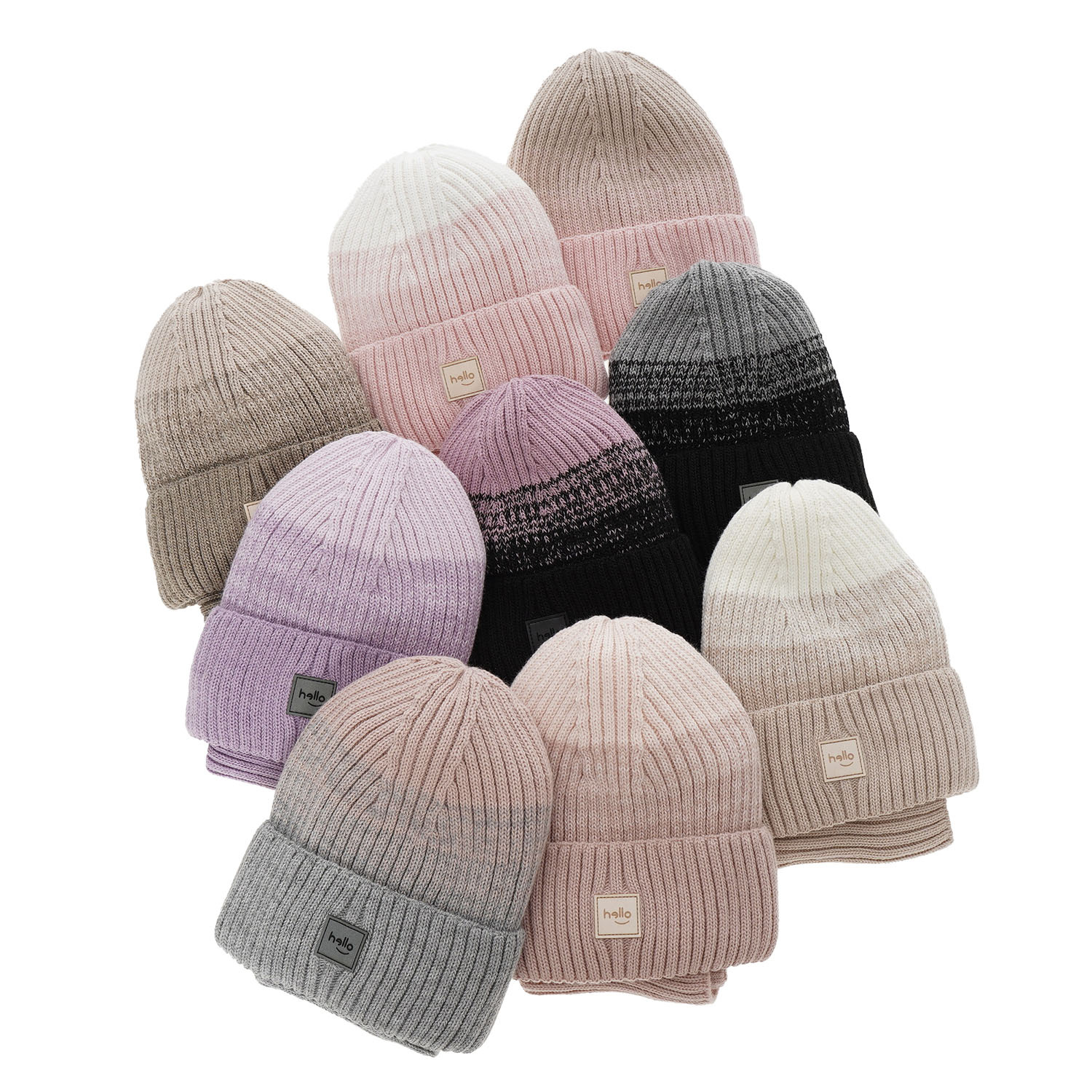 Ensemble d'hiver fille: bonnet et snood, noir, Tasha