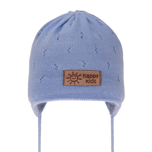 Bonnet automne/printemps garçon, bleu, avec liens, Bobi