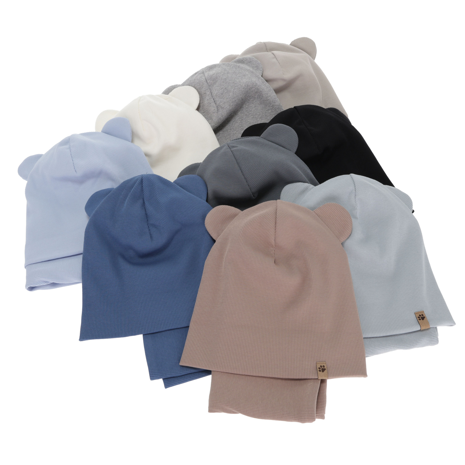 Ensemble automne/printemps garçon: bonnet et snood, beige, Farim