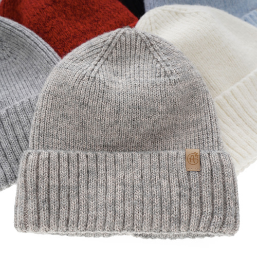 Bonnet d'hiver femme, brun, avec laine mérinos, Alvara