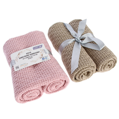 Couverture bambou-coton pour bébé, automne/printemps, couleur brique, délicat, Pony