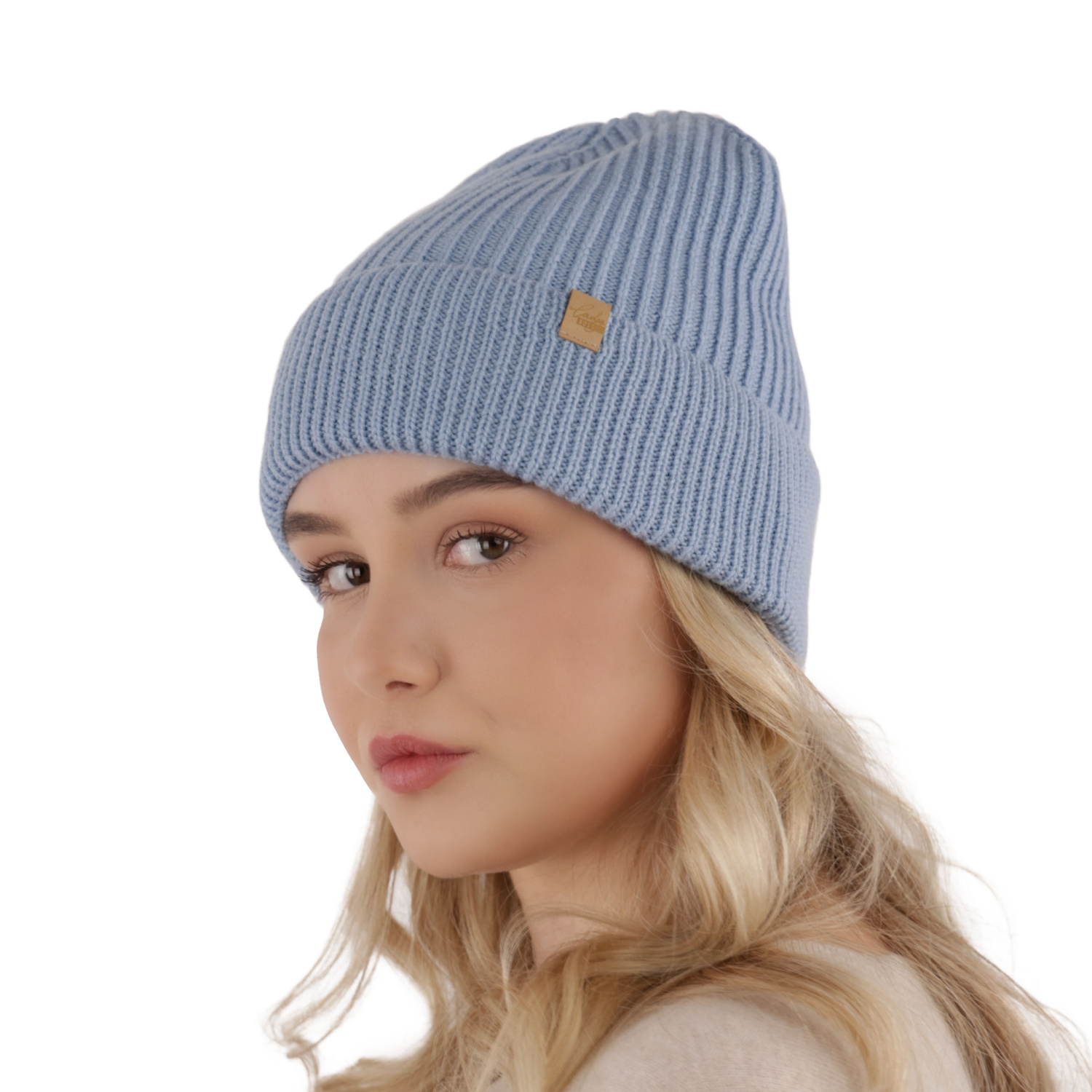 Bonnet d'hiver femme, camel, 100% Laine Mérinos, Isla