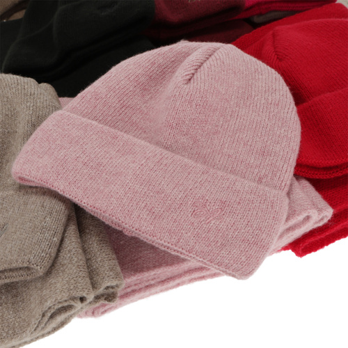 Ensemble d'hiver femme: bonnet et écharpe, rose, Rava