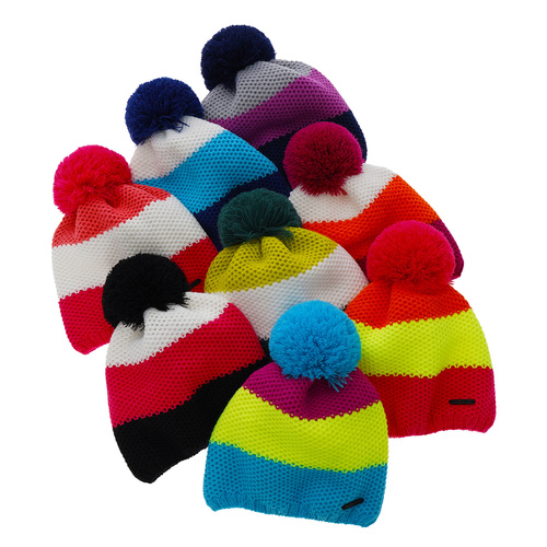 Bonnet d'hiver fille, noir, avec pompon, Naruto