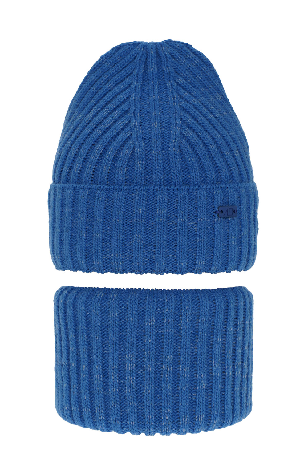 Ensemble d'hiver garçon: bonnet et snood, bleu, Zeno