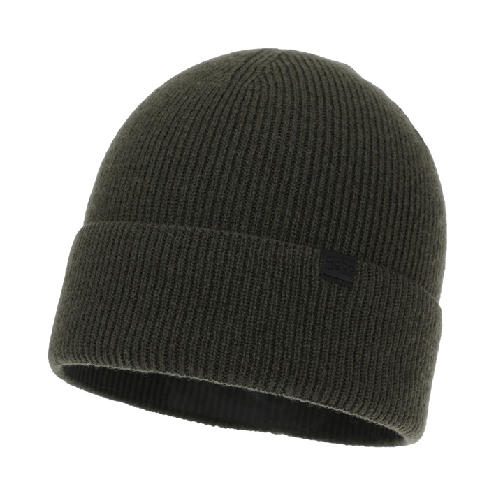 Bonnet d'hiver homme, khaki, avec laine mérinos et cachemire, Arwen