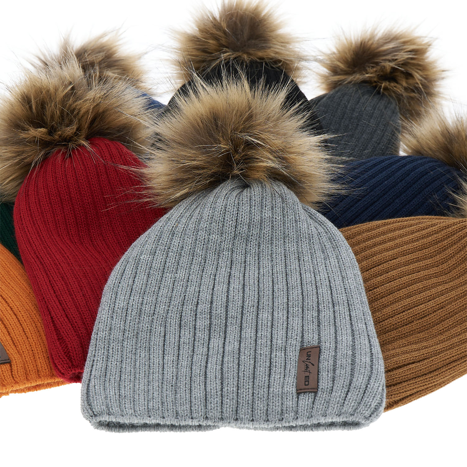 Bonnet d'hiver garçon, bleu, avec pompon, Amur