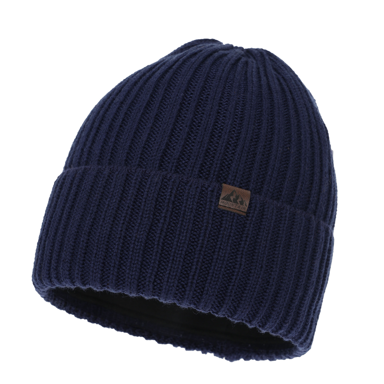 Bonnet d'hiver homme, noir, avec laine mérinos, Huno