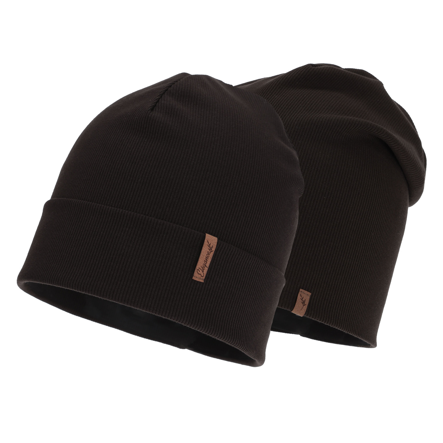 Bonnet automne/printemps femme, marron, en coton, Zenita